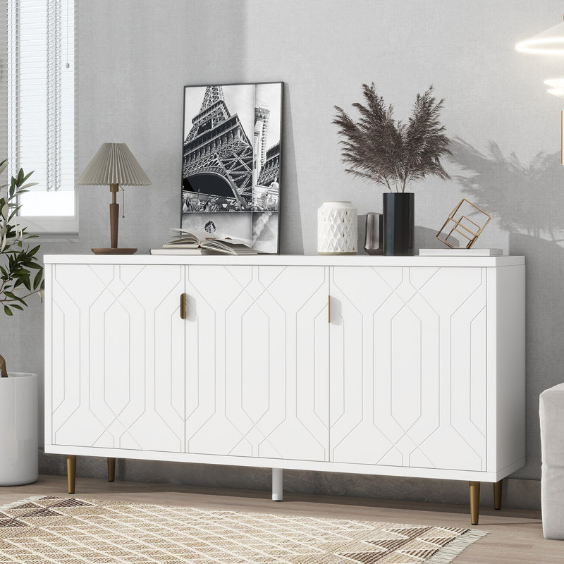 Meggin Accent Cabinet, White