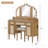 44.37 " Makeup Vanity Desk With 13 Hollywood Bulbs And 3 Lighting Modes, Dressing Table With Tri-Fold Mirror Large Vanity Table With 5 Drawers And Shelves And Charging Station For Bedroom, Natural-154083659