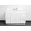 Base de meuble-lavabo simple de 48 po avec laque transparente enduite UV-37098015