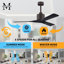 Nan 52" Ceiling Fan In Textured Bronze And Matte White Blades-1197290960-1193036789-1122687722