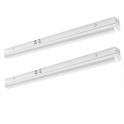 Led Linear Light 2PACK 3CCT 35w/40w/45w 5400lm 0-10v Dimmable Industrial-grade For Kitchen Garage Laundry Room High Color Rendering Index Flicker-free