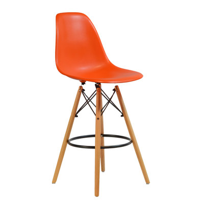 Arum Upholstered Counter Stool with Solid Wood Frame