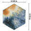 Dorne Hex 8.63" x 9.88" Porcelain Stone Look Wall & Floor Tile