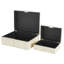 Armadi Mother of Pearl Shell Handmade Mosaic Dot Storage Geometric Decorative Cream Box with Accents Set