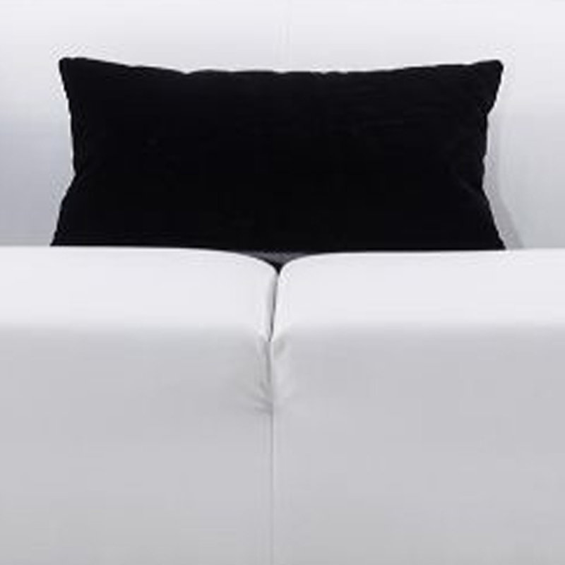 Knuth Tuxedo Arm Sofa, White Faux Leather