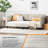 Twin Daybed Corduroy Upholstered Guest Bed Comfy Sleeper Couch Sofa Bed