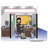Personalized Name That Toon Cubicle Office Worker Female Rhinestone Bordered Key Chain-106950406