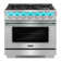 Cosmo 36 in. Vista Collection 4.5 cu. ft. Gas Range, 6 Burners, Convection Oven, LED Light Panel in Modern Stainless Steel