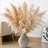 10 PCS Tall Pampas Grass Stems In Natural Beige, Add A Boho Touch To Your Spaceâ€”Pompas Grass Ideal For Floral Arrangements, Floor Vases, Weddings, And Creating A Bohemian Ambiance At Home.