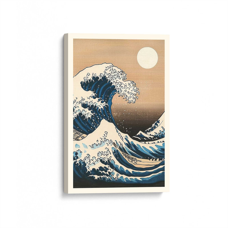 Woonwashed Tide Wrapped Canvas, 18" H x 12" W, Stretched Canvas