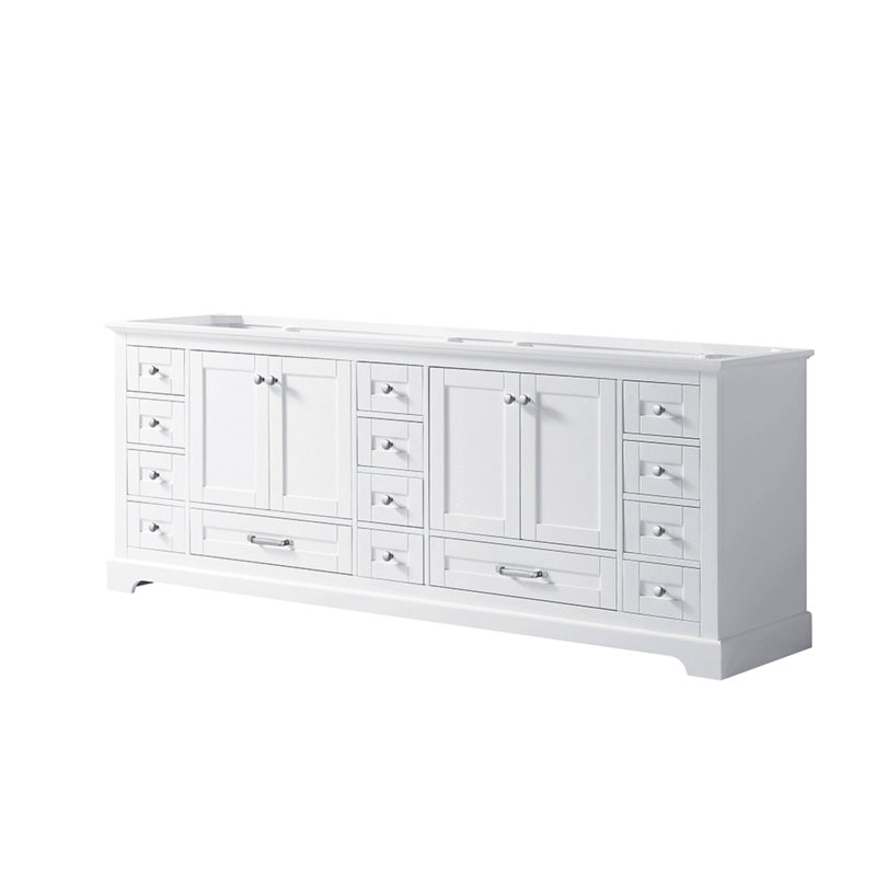 Meuble-lavabo double 84 po X P 22 po D, Blanc