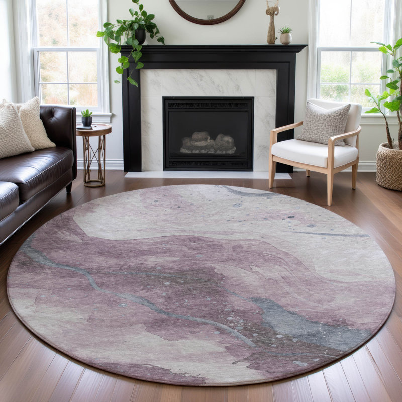 Tapis de qualité supérieure lavable à la machine Northdale AMF1529, Rond 8 pi