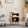 Oak 360° Swivel Nightstand  Bedside Table With Rotating Storage (Set Of 2)