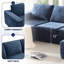 Canapé modulaire de luxe avec repose-pieds, tissu chenille, 110 x 72 x 30 po, sans assemblage, pour salon et chambre à coucher confortable 110 x 72 po, espace spacieux-1879306837