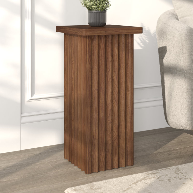 Table d'appoint Bourne 10,75 po, Bois brun