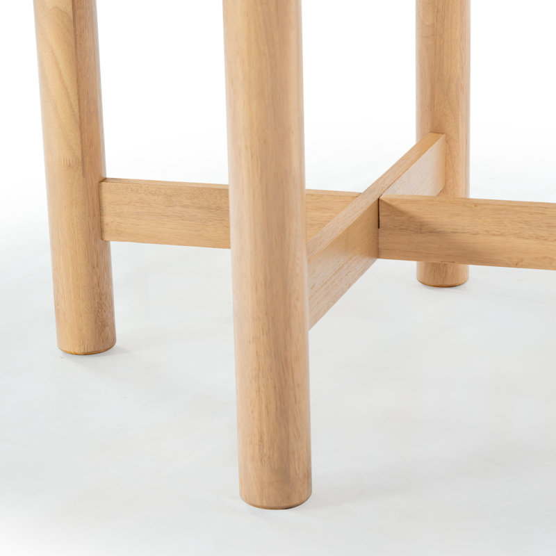 Ruthanne Round Wood 47 Inch Dining Table, Natural