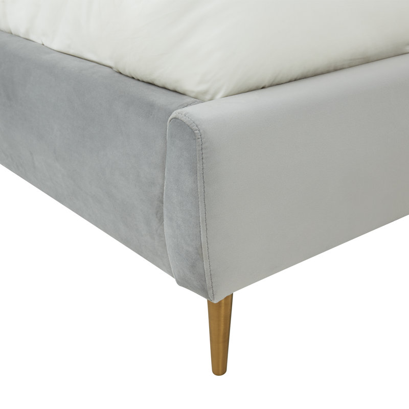 Alaina Upholstered Wingback Bed, King