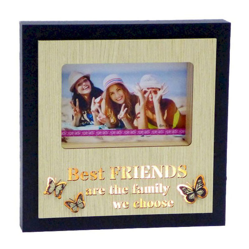 Cadre photo à DEL « Best Friends is the Family »