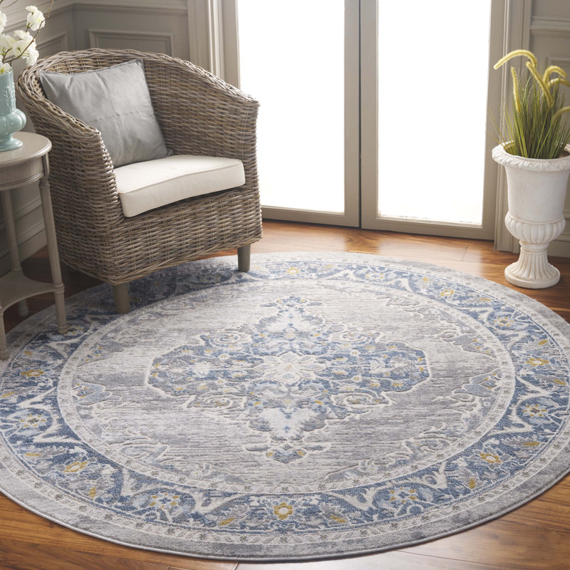 Palma Performance Oriental Rug, Round 6'7"