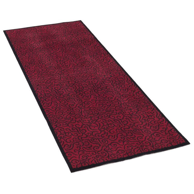 Jeffcoat Kitchen Mat, 0.5cm H x  90cm W x 120cm D, Red