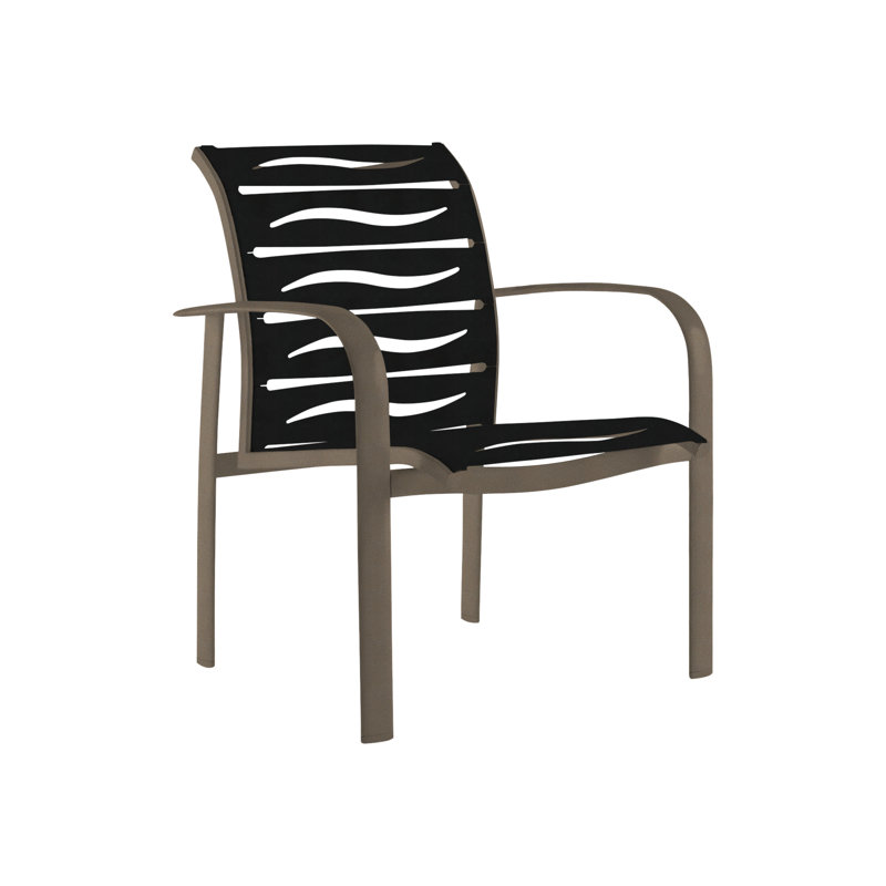 Laguna Beach EZ Span™ Outdoor Dining Armchair, Mocha, Obsidian
