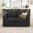 Rafael 2 Seats Fabric Sectional Pull Out Sofa Memory Foam Mudular Sofa For Living Room-366988004