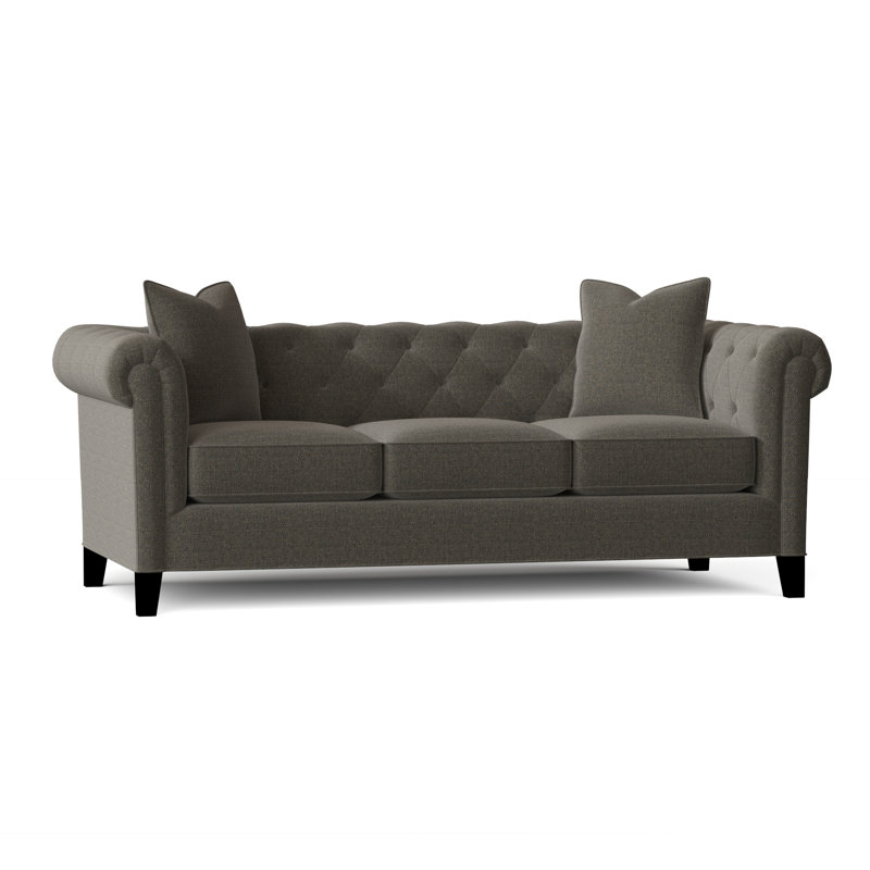 Caspar Upholstered 82'' Sofa, Vibe Smokey Chenille
