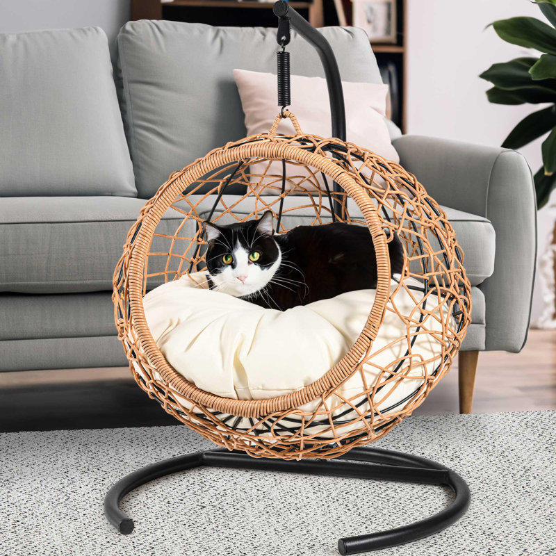 Hamac en coton Elliannah, Noir/brun/blanc