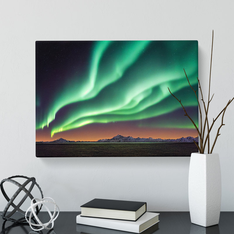 Miraculous Aurora Borealis - Wrapped Canvas, 50cm H x 76cm W x 3cm D