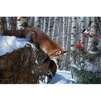 Fox In Winter by Hempel - Wrapped Canvas Print