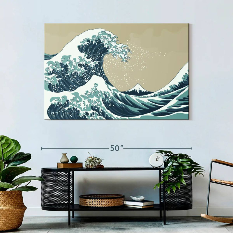 Grande vague japonaise Gillard, H 32 po x l 48 po