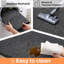 Grey Barrier Mat Heavy Duty Indoor Outdoor Dirt Trapper Door Mat Non-Slip Entrance Rug Shoes Scraper Absorbent Carpet (120x240cm)