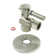 Kingston Brass Concord 1/2-Inch Sweat x 3/8-Inch OD Comp Quarter-Turn Angle Stop Valve with Flange