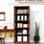 Garde-manger de 63 po, armoire à 2 portes avec 5 tablettes et 2 tablettes réglables, brun pour le rangement moderne de la salle à manger
