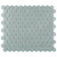 Tribeca 1" Hex Glossy 10-1/4 " x 11-7/8 " Porcelain Mosaic Floor and Wall Tile-1020451162