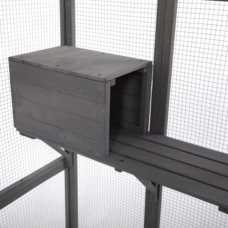 Très grande cage à chat - Gris