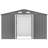 10x8 Ft Grey Shed With Lockable Feature, Metal For Garden Foundation And Door Access-118112012-118112020