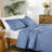 100% Cotton Percale 250 TC Duvet Cover Set With Pillow Sham(S)-123250371-123250376