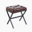 Stool/Chair,1Pcs,BROWN Leather,Metal Leg,40.5X33.5X44.5Cm-494668038