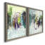 Déplacement sur I - ensemble de 2 peintures sur toile encadrées-609460354-609460412