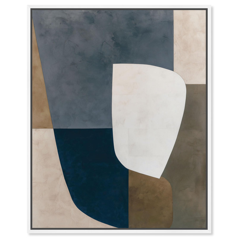 «Minimalist's Form I», reproduction d'art sur toile par Art Remedy, cadre noir, 16 x 20, H 31 po x l 25 po, Cadre blanc