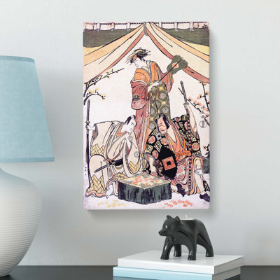 Oakinai Hiru-Ga-Koshima by Torii Kiyonaga - Wrapped Canvas