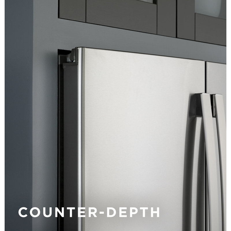 35.75" Counter Depth French Door 23.1 cu. ft. ENERGY STAR Refrigerator, Fingerprint Resistant Stainless Steel