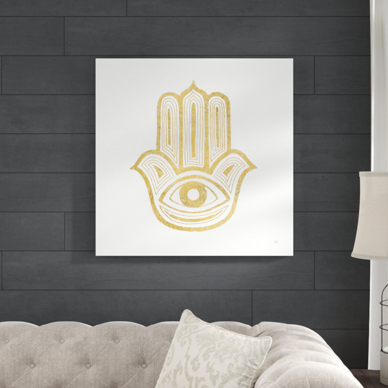Hamsa IV by Chris Paschke - No Frame Painting on Canvas, 76cm H x 76cm W x 3.8cm D