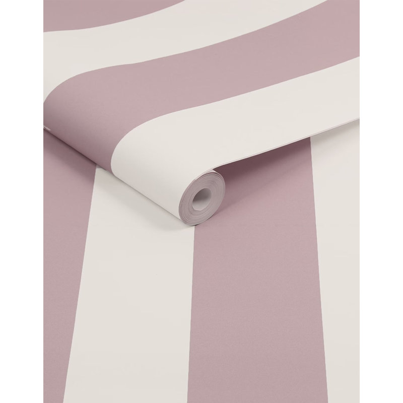 Joules Harborough Stripe Pink Wallpaper