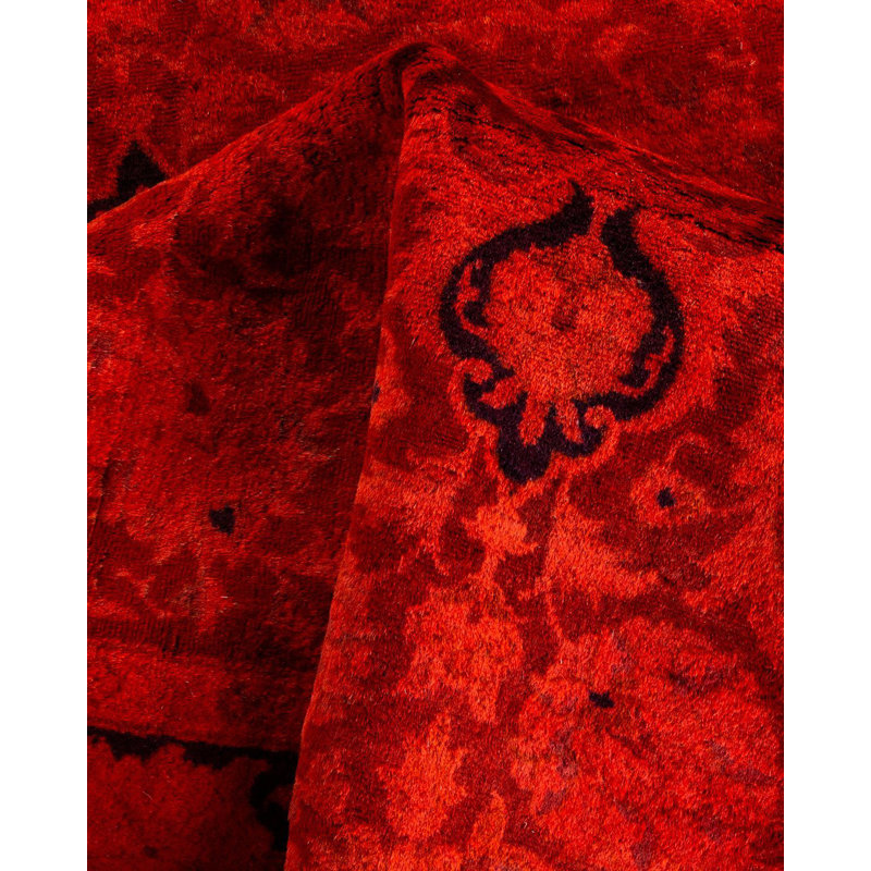 Tapis unique noué à la main Osbaldo - orange