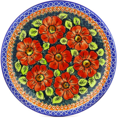 Polish Pottery 11" Stoneware Plate