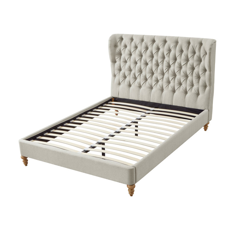 Lit plateforme Elegance Jubilee, Beige, Grand