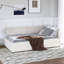 Lit de jour simple en L tapissier avec 2 tiroirs-1267971895