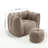 Chenille Soft Bean Bag Chair,Multifunctional Comfortable Square Sofa with Footstool-1570893363